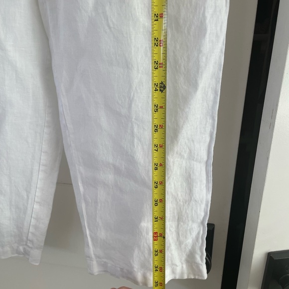 Like New Quince White Linen Pants. Size Medium - Picture 3 of 8